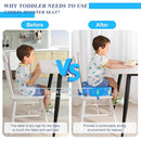 Toddler Booster Seat for Dining Table Cartoon Stronger Support Baby Kids Booster Seat for Dining Table Washable 2 Safer Straps Non-Slip Bottom Portable Increasing Cushion for Travel Home by TinyTreasures Baby Boutique