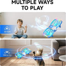 UranHub Drones for Kids, Mini Drone with 5 Lighting Modes, 22-Min Flight Time RC Drone with 2 Batteries/2 Takeoff Options/3D Flip/3-Speed/Propeller Protection Cover, etc, Gift for Kids (Blue) by TinyTreasures Baby Boutique
