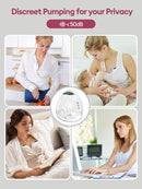 Lulia Breast Pump Hands Free, Wearable Breastfeeding Pump with 4 Mode and 9 Level, Strong Suction, Painless, Anti-Backflow, BPA Free, Portable Electric Breast Pumps with 17/19/21/24MM Flanges by TinyTreasures Baby Boutique