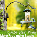 AJART Bird Feeder Hanger of Swivel Hanging Plant Bracket for Outdoor(Black) More Suitable for Outside birdhouses Plant Hooks (12"-2PCs) by GreenHaven Gardens