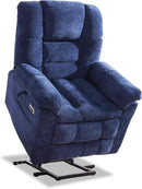 Triple Motor Power Lift Recliner Chair with Massage and Dual Heat for Elderly People, Zero Gravity Lay Flat Recliner Infinite Position, USB Ports（Navy Blue） by CozyNest Decor