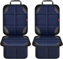 Car Seat Protector 2 Pack Car Seat Cushion Mat Thickest Padding,Waterproof 600D Fabric Car Seat Covers for Non-Slip Backing Mesh Pockets for Baby and Pet (Blue, 2 Pack) by TinyTreasures Baby Boutique