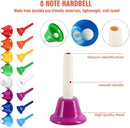 Eastrock Handbells, Hand Bells Set 8 Note Musical Bells for Toddlers Children Kids Adults, Used for Festival, Musical Teaching, Church Chorus, Wedding, Family Party by TinyTreasures Baby Boutique
