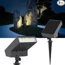 Solar Landscape Lights Outdoor, 3000K Dimmable Solar Pathway Lights, 500LM Solars Spot Light IP65 Waterproof for Walkway Lawn Yard, 2pcs by CozyNest Decor