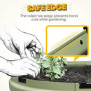 KING BIRD Raised Garden Bed Kit 2025 Upgraded Quick-Setup Galvanized Planter Garden Box Outdoor for Gardening, Vegetables, Flowers, 94x36x12 in, Olive Green by GreenHaven Gardens