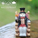 Whimsical Cat Garden Decor Statues Outdoor Solar Lights for Yard Art Fall Home Halloween Decoration Figurine Lawn Ornament - Unique Cat Lovers Gifts for Housewarming Gardening Women Mom Grandma