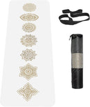 Non Slip Yoga Mat TPE Workout Mat for Men Women, Thick Workout Mat with Carrying Strap, Fitness Mats for Exercise, Yoga, Fitness, Pilates, Floor Workouts (72" x 24" x 6mm) by TinyTreasures Baby Boutique