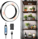 Wiaxulay 6.3” Grow Lights for Indoor Plants, 84 LED Full Spectrum Halo Plant Grow Light, 5V/3A Under Cabinet Growing Lamp with 6/12/16 Hrs, 3 Lighting Mode, 5 Dimmable Levels, Ideal for Indoor Plants by GreenHaven Gardens