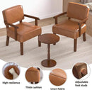 Accent Chair, PU Leather Living Room Chairs Oversize with Soft Seat and Armrests for Living Room Dinning Room Bedroom Reading Room Waiting Room by CozyNest Decor