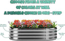 Galvanized Metal Planter Round Raised Garden Bed Kit for Gardening Outdoor，3x3x1ft Grow Garden Box Raised Flower Bed，Round Galvanized Planter Outdoor Large Metal Fire Pit Ring by GreenHaven Gardens