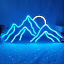 Ulalaza LED Decorative Lights USB Mountains Sunrise Sunset Led Neon Signs Home Decoration Wall Art Holiday Gift Brightness Adjustable 16.5''x11.8'' by CozyNest Decor