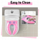 Portable Potty Seat for Toddler Travel - Foldable Non-Slip Potty Training Toilet Seat Cover for Girls, Baby Kids with Drawstring Bag (Pink Owl) by TinyTreasures Baby Boutique