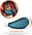 INFANZIA Chin Supporting Travel Neck Pillow, Comfortably Supports and Helps Support Head and Neck - Gifts for Toddler/Child/Kids, Blue by TinyTreasures Baby Boutique
