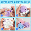 Crochet Kit for Beginners, Make 3 Amigurumi Crochet Animals with Step-by-Step Video Tutorials, Complete Starter Kit for Adults, Kids and Teens, Perfect DIY Craft Gift to Learn Crocheting by TinyTreasures Baby Boutique