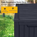 DRATO 180 Gallon Deck Box, Waterproof Resin Large Outdoor Storgae Box for Patio Furniture, Patio Cushions, Gardening Tools, Pool and Sports Supplies, Lockable by GreenHaven Gardens