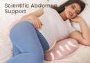 Pregnancy Pillow for Sleeping Memory Foam Pillow for Side Sleeper, Maternity Pillow Support for Back, Belly, HIPS for Pregnant Women, Portable and Adjustable Travel Wedge Pink by TinyTreasures Baby Boutique