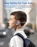 Kid Headphones for School, Air Conduction Open Ear Headphones, 3.5mm Jack Wired Cord, Ultra-Comfort, Ergonomic and Lightweight Design Perfect for School and Outdoor Activities-Blue by TinyTreasures Baby Boutique