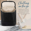 Itzy Ritzy Insulated Bottle Bag – Keeps Bottles Warm or Cool - Holds 3 Bottles and Features Interior Pocket For Ice Pack (Not Included), Jetsetter by TinyTreasures Baby Boutique