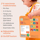 Cali's Books Spanish Book for Toddlers 1-3 - Musical Books for Kids, Interactive Baby Sound Book, Educational Song Learning Toys, Bilingual Music Toy for Babies, Libros para ninos en Espanol by TinyTreasures Baby Boutique