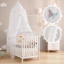 Kids Bed Canopy with Lace Hanging Canopy Net for Baby Crib Nook Castle Game Tent Nursery Play Room Decor (Butterfly) by TinyTreasures Baby Boutique