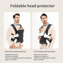 Baby Sling Carrier,4-in-1 Ergonomic Baby Backpack Front Carrier,Newborn to Toddler Wrap Lightweight Adjustable Baby Sling,Black by TinyTreasures Baby Boutique