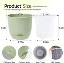 QCQHDU 2 Pack Orchid Pots with Holes for Repotting, Double-Layer and Self Watering Orchid Pot with Good Air Circulation by GreenHaven Gardens