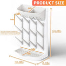 Yieach Larger Vertical Baby Bottle Drying Rack - BPA Free - Space Saving Feeding Bottles Drying Rack Holder for Countertop,Baby Bottle Holder Storage Station for Pacifiers,Pump Accessories Stand,Grey by TinyTreasures Baby Boutique