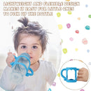 Bottle Handles for Dr. Brown's Narrow Baby, Wide-Neck, Removable Easy-Grip Transitional Sippy Cup Handles, 100% Silicone-BPA-Free Material, 4m+ (White, Green, Blue) by TinyTreasures Baby Boutique