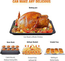 Geek Chef 26 QT Air Fryer Oven, Big Air Fryer, Toast Oven with Bake, Roast, Pizza, Easy to Use & Clean, 6 Slice Toast, Stainless Steel by CozyNest Decor