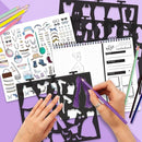 Fashion Angels Fashion Runway Portfolio - Fashion Design Sketch Book with Stencils & Stickers - Ages 8 & Up by TinyTreasures Baby Boutique