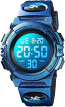 Kids Watch,Boys Watch for 3-15 Year Old Boys,Digital Sport Outdoor Multifunctional Chronograph LED 50 M Waterproof Alarm Calendar Analog Watch for Children with Silicone Band,Kids Gift by TinyTreasures Baby Boutique