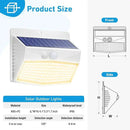 Peasur 6 Packs Solar Outdoor Lights Motion Sensor, Solar Security Lights Waterproof with 3 Lighting Modes Solar Powered Wall Lights Outside for Garden Fence Yard Deck, Warm White by GreenHaven Gardens
