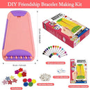 Rdfmy Friendship Bracelet Making Kit for Girls, Arts and Crafts Bracelets String Maker Kit for Kids Ages 8-12 Christmas Birthday Gifts Pink with Purple by TinyTreasures Baby Boutique