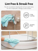 Fantasticlean Microfiber Cleaning Cloth Roll -75 Pack, Tear Away Microfiber Towels, 12" x 12", Reusable, Washable, Scratch Free, Ultra Absorbent Dish Rags for Car, Home, Garage or Shop (Blue) by CozyNest Decor