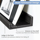 Picture Ledge Wall Shelves - 36 Inch Width Set of 3, Solid Pine Wood Rustic Floating Ledge Shelves for Kids' Room, Bedroom, Kitchen, Bathroom, Living Room, Nursery Display Wall Decor, Black by CozyNest Decor