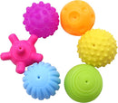 6 Pack Sensory Balls for Kids, Soft & Textured Massage Balls Set Develops Kid's Tactile Senses by TinyTreasures Baby Boutique