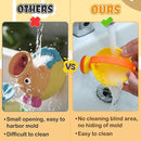 Small Soft Bath Toys for Toddlers 1-3 - Super Easy to Clean Water Table Toys Baby Tub Swimming Pool Toy Fun Tactile Training Newborn Gifts, 3Packs (Yellow) by TinyTreasures Baby Boutique