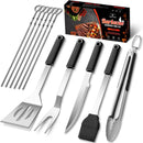 BBQ Accessories Grill Tools Set,Stainless Steel Barbecue Grill Accessories for Outdoor Grill,Barbecue Utensils Grilling Accessories Grilling Gifts for Men,Father's Day/Christmas/Thanksgiving Day by GreenHaven Gardens