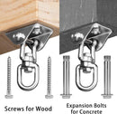 Heavy Duty Swing Hangers for Wooden Sets 2000 LB Capacity Hammock Hanger 360 Swivel Stainless Steel Swing Hardware Accessories 2 Packs for Porch Playground Yoga Heavy Bag by TinyTreasures Baby Boutique