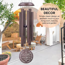 Personalized Wind Chimes, Wind Chimes for Loss of Loved Father/Mother/Lover, Commemorative Sympathy Bereavement Gifts for Condolences/Funeral (36 inch) by CozyNest Decor