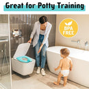 Maliton Travel Potty Seat for Toddler & Kid Travel, Portable Foldable Potty Seat with Storage Bag, Non-Slip Potty Training Toilet Seat Cover wth Splash Guard (Aqua Green) by TinyTreasures Baby Boutique