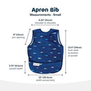 Tiny Twinkle Mess Proof Baby Bib - Waterproof & Lightweight Baby-Led Weaning Apron | 100% Recycled Polyester, Easy Clean & Machine Washable (Ocean Life, Small 6-24 Months) by TinyTreasures Baby Boutique