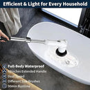 Electric Spin Scrubber - Cordless Cleaning Brush with Digital Display, 2 Speeds, 8 Brush Heads, IPX7 Waterproof, Adjustable Long Handle for Bathroom, Tub, Tile, Shower, and Car by CozyNest Decor