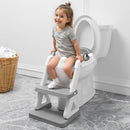 Potty Training Seat with Step Stool Ladder for Kids and Toddler,Wiifo Sturdy Potty Ladder with Soft Padded Cushion for Toddler Boys and Girls(Light Grey) 2025 New Version by TinyTreasures Baby Boutique