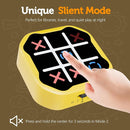 3 in 1 Electronic Tic Tac Toe Game, Handheld Digital Tic Tac Toe Bolt Game with Silent Mode, Portable Learing Toy Gift for Kids & Adults, Yellow by TinyTreasures Baby Boutique