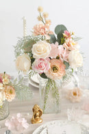 Artificial Flowers Combo for DIY Centerpieces Arrangements Wedding Bouquets Centerpieces Arrangements Party Baby Shower Home Decorations (Nude Champagne) by GreenHaven Gardens
