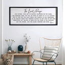 Our Father Prayer Bible Verse Framed Wall Art, 40''×15'' Rustic Religious Christian Lords Prayer Sign for God Jesus Christ Prayer, Horizontal Holy Inspirational Catholic Scripture Decor by CozyNest Decor