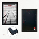 VCK Poster Frames 20x30 Black 3-Pack, Solid Wood Picture Frames for Wall Mounting Hanging Art and Puzzle Frame by CozyNest Decor