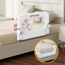 Folding Toddler Bed Rails for Crib,Toddler Bed Guard Rail with Reinforced Anchor Safety System,Bed Rail for Kids Fit,Bunk,Full Size,Queen,King,Twin(White,33"x23.6") by TinyTreasures Baby Boutique