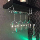TrueCraftware- 10-Inch Wine Glass Rack Chrome Finish Set of 2- Stemware Rack Wire Hanging Rack Under Cabinet Wine Glass Rack Stemware Holder Glass Storage Hanger Organizer for Kitchen and Bar by CozyNest Decor